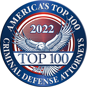 Top 100 Badge from America's Top 100 Criminal Defense Attorneys