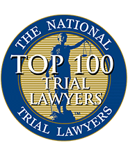 Top 100 Trial Lawyers Badge from The National Trial Lawyers